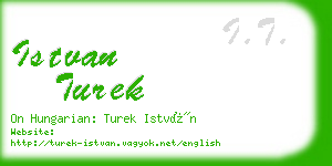 istvan turek business card